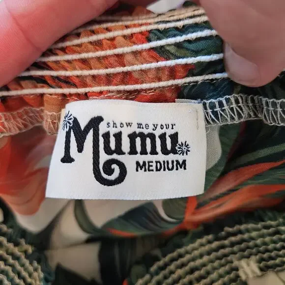 Show Me Your Mumu Hacienda Maxi Dress Womens M Paradise Found Tropical Resort - Picture 12 of 13